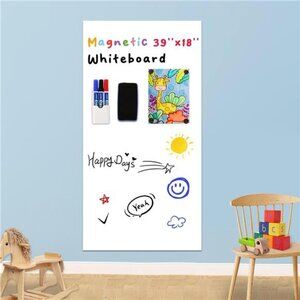 Magnetic Whiteboard Contact Paper Peel Stick Dry Erase Wall Sticker Office Board